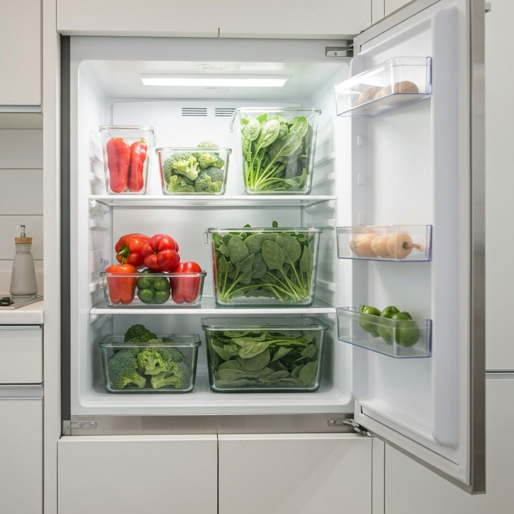 Offener Kühlschrank