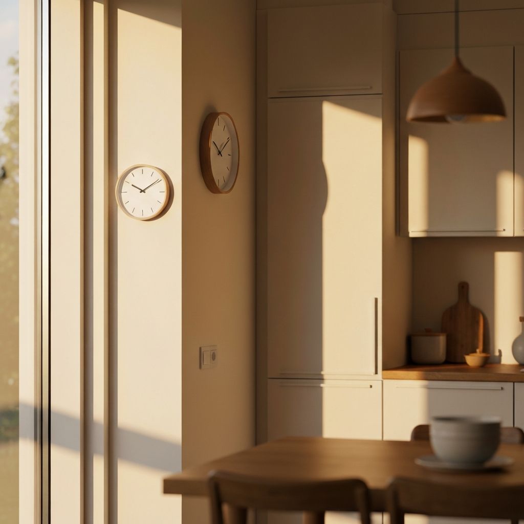 Küchenuhr an der Wand